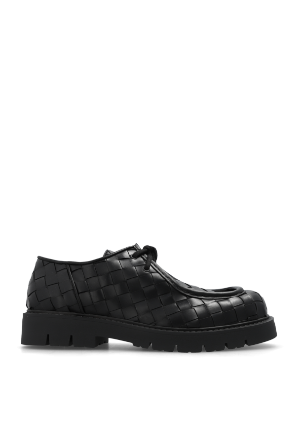 ‘haddock’ leather shoes od Bottega Veneta